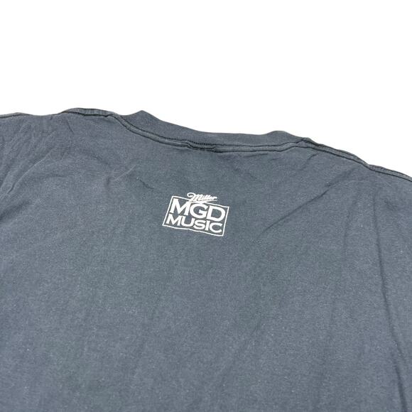 Vintage 90s Whats Next Miller MGD Music Production Promo Tee T-Shirt Black XL - Picture 4 of 6